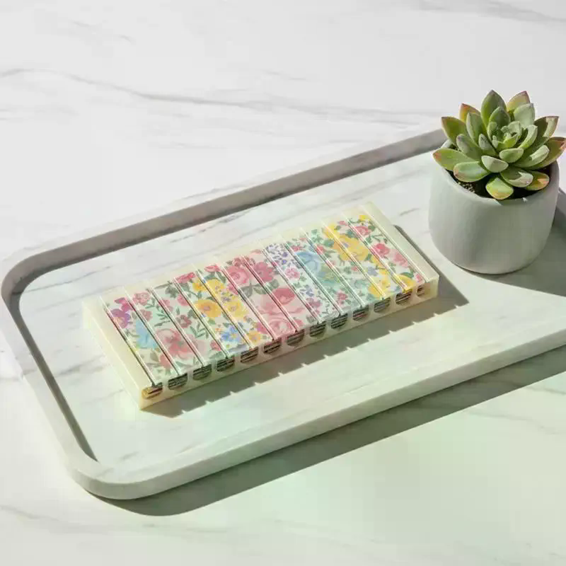 Nail Foil Transfer - Caja de Almacenamiento para Láminas de