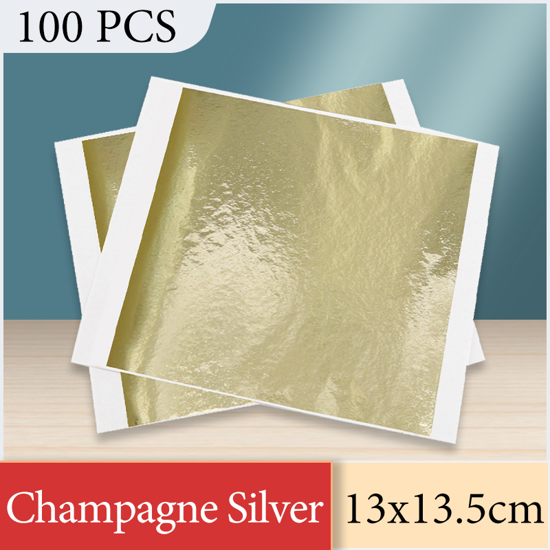 Nail Foil Transfer - 13x13,5 cm papel de aluminio plateado