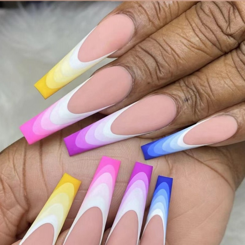 Nail Art Y2K - Uñas postizas cortas y medianas para