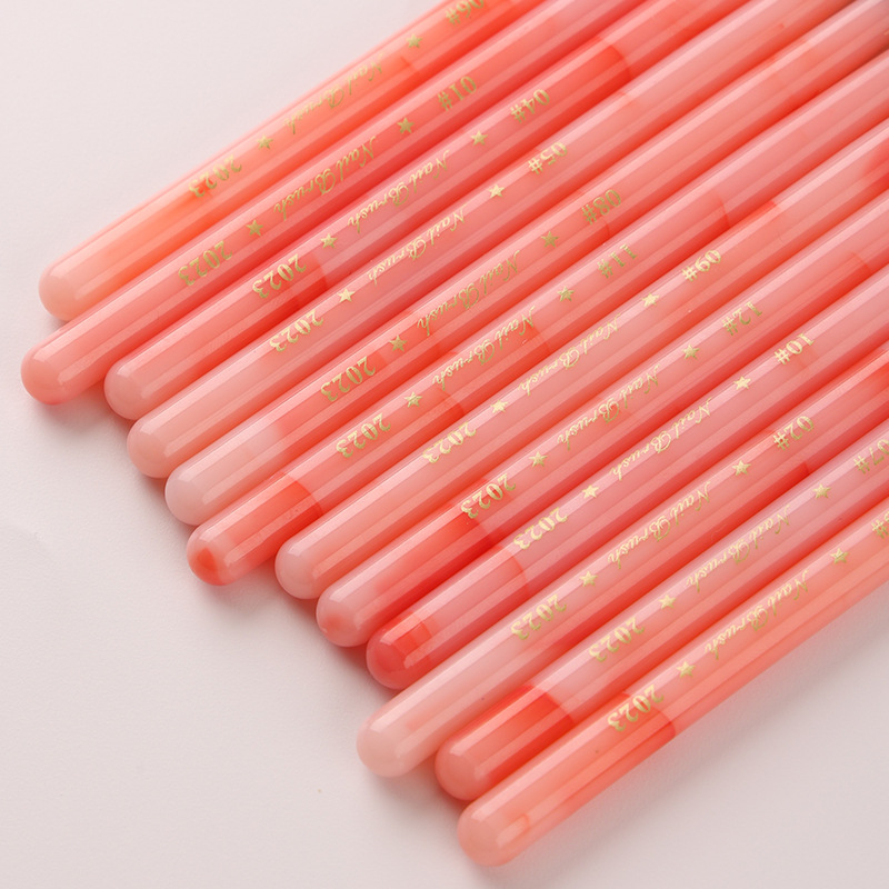 Juego de 12 pinceles de uñas c - Nail Art Pink Soft reseña y precio