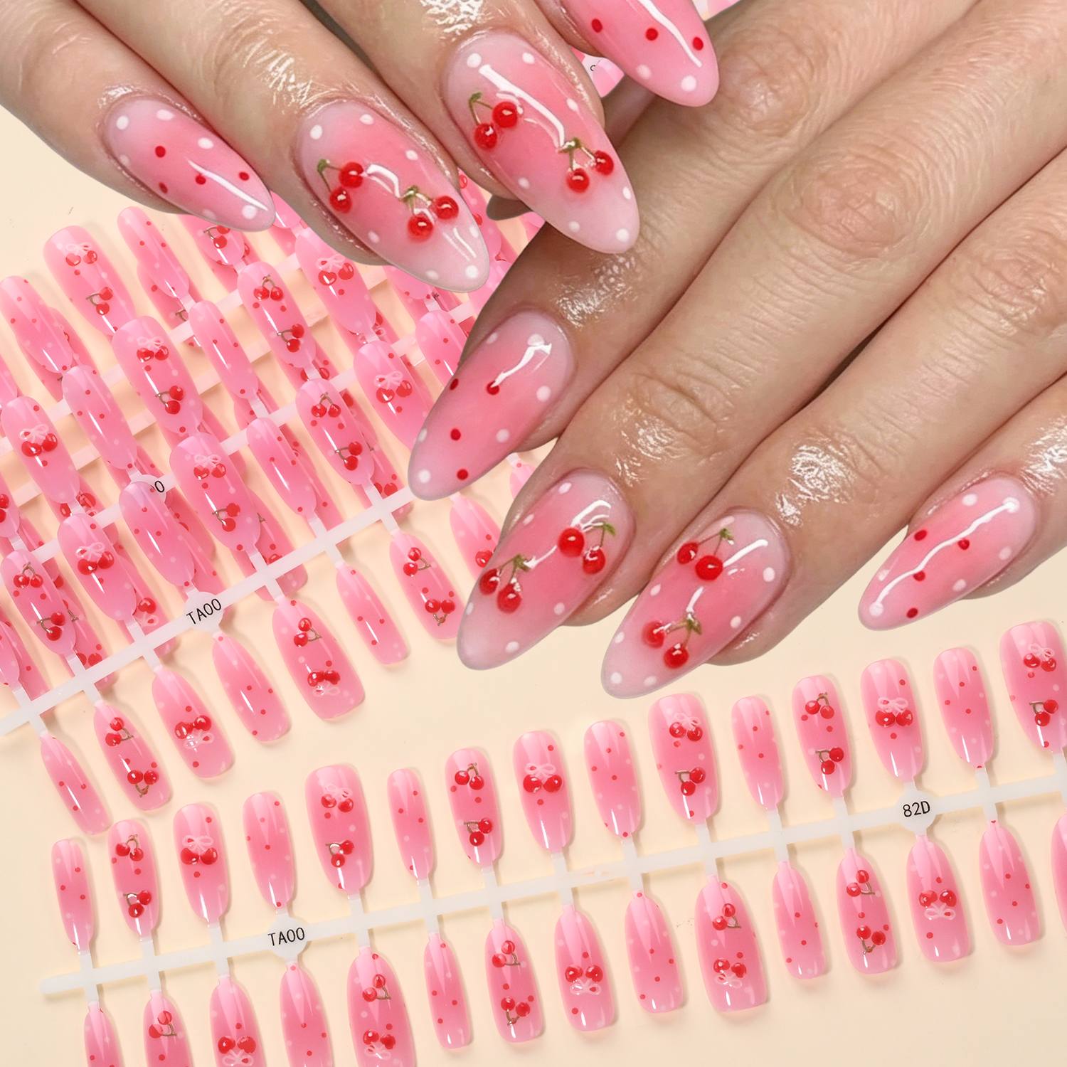 1 paquete de uñas postizas sua - Nail Art Pink Soft reseña y precio