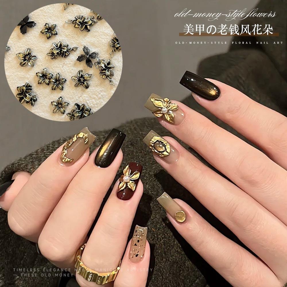 50 Uds. De dijes de flores est - Nail Art Old Money reseña y precio