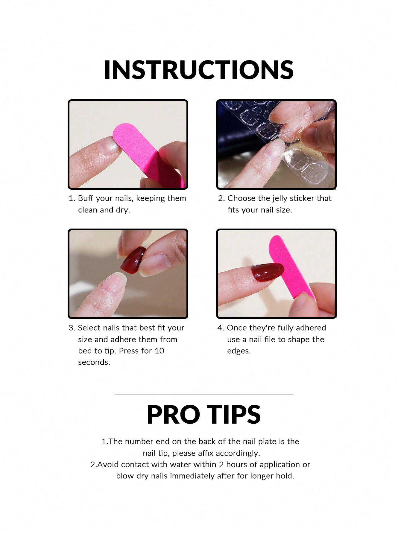 24 Uñas Postizas Acrílicas Cor - Nail Art Y2K reseña y precio