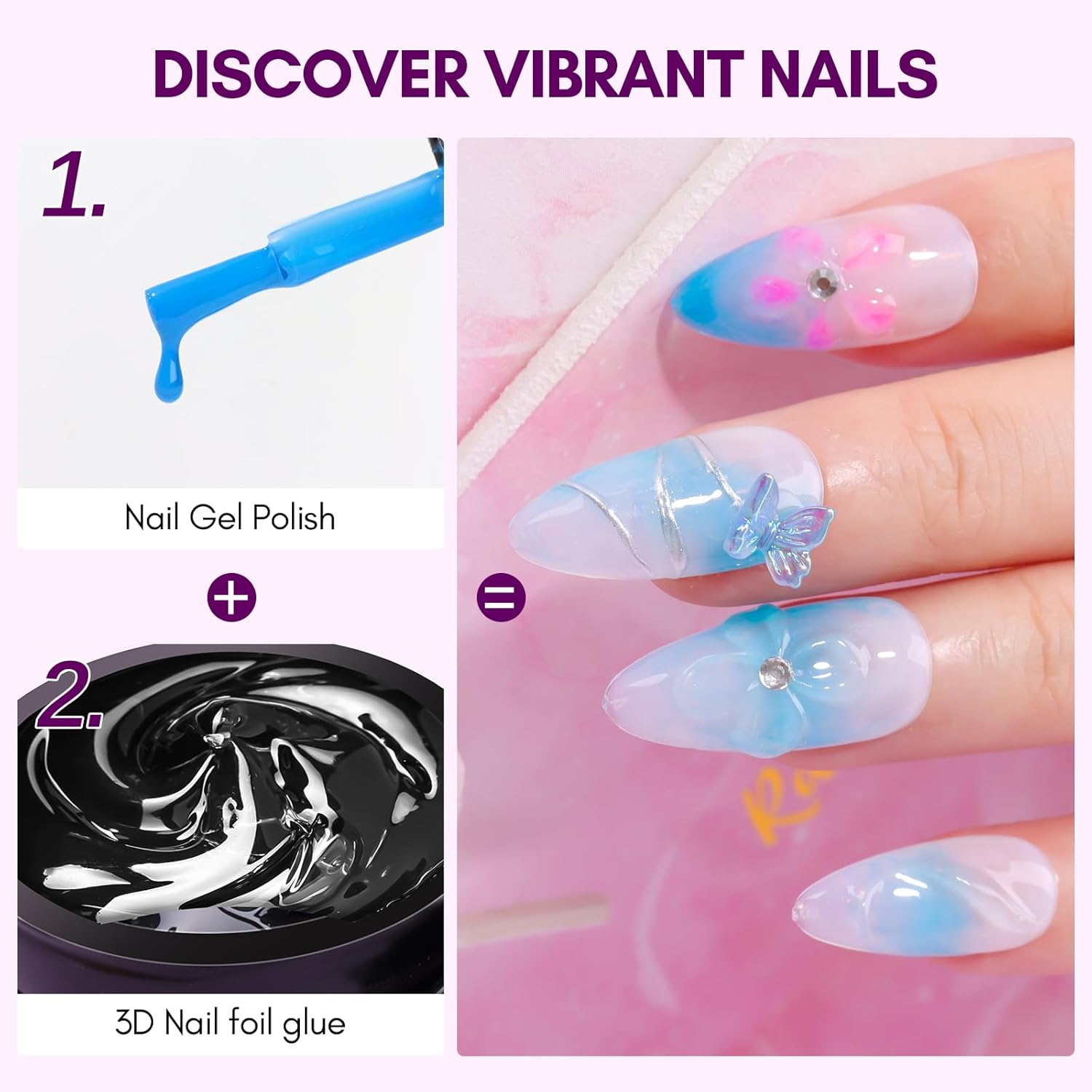 Makartt Gel 3D para Uñas 8ml,  - Nail Foil Transfer reseña y precio