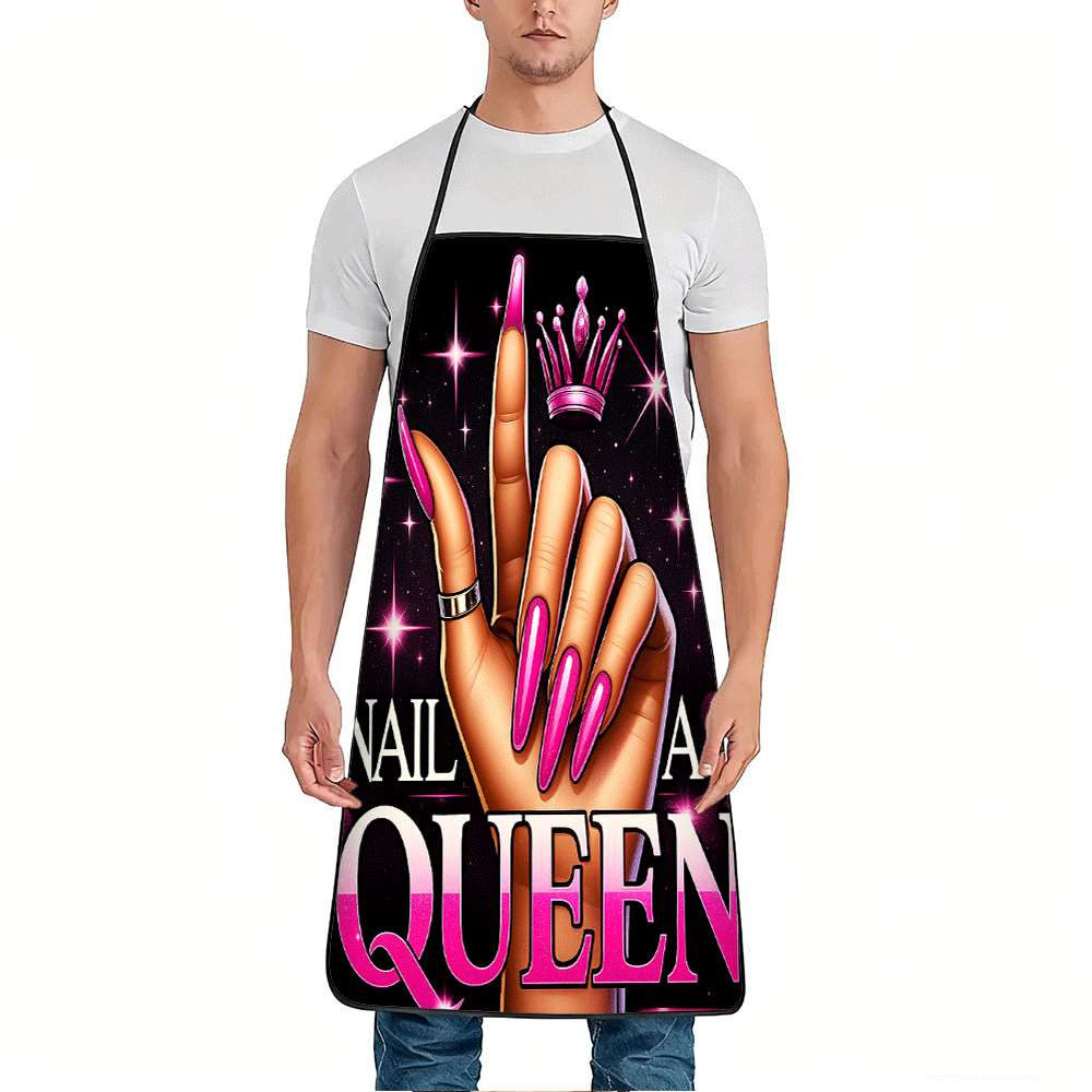 1 delantal moderno con temátic - Nail Art Queen reseña y precio