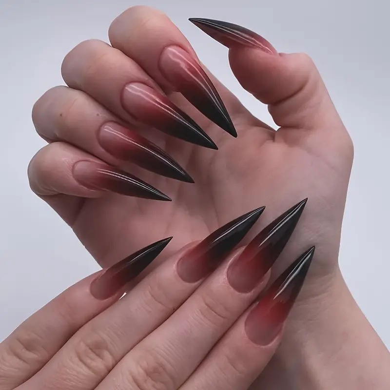 24 Uds uñas postizas de aguja  - Nail Art Y2K reseña y precio