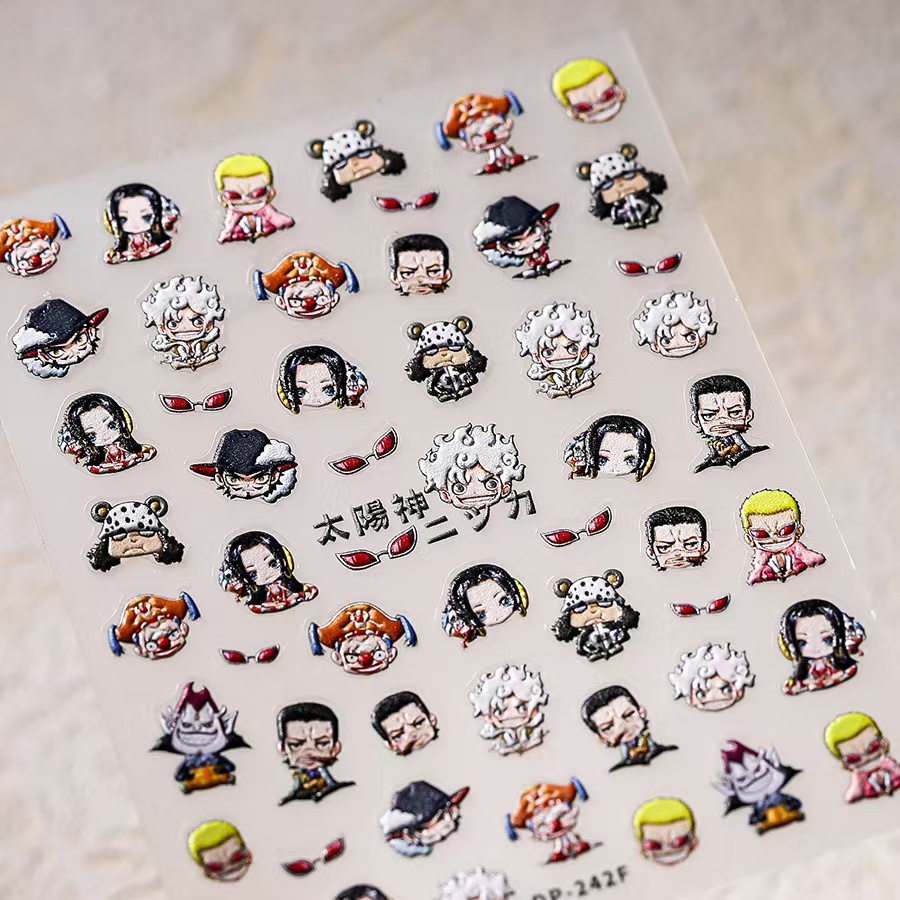 1PCS 5D One Piece Pegatinas pa - Nail Art Zoro One Piece reseña y precio