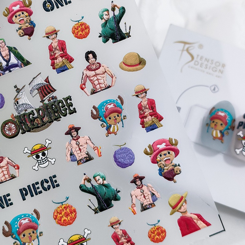 1PCS 5D One Piece Pegatinas pa - Nail Art Zoro One Piece reseña y precio