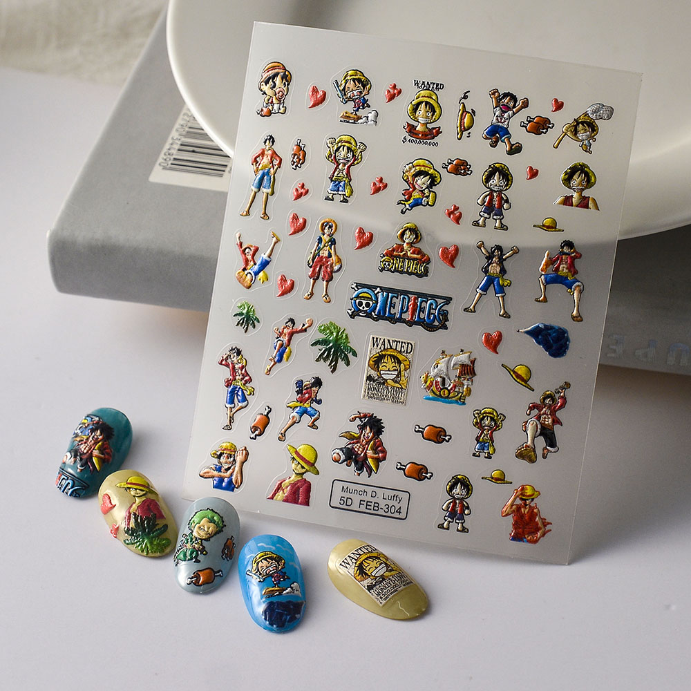 1PCS Pegatinas de Uñas de Anim - Nail Art Zoro One Piece reseña y precio
