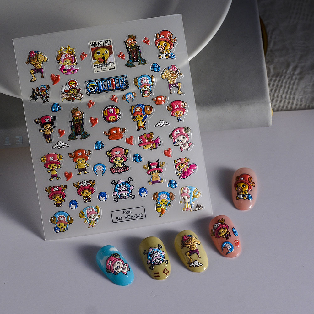 1PCS 5D Pegatinas Portátiles p - Nail Art Zoro One Piece reseña y precio