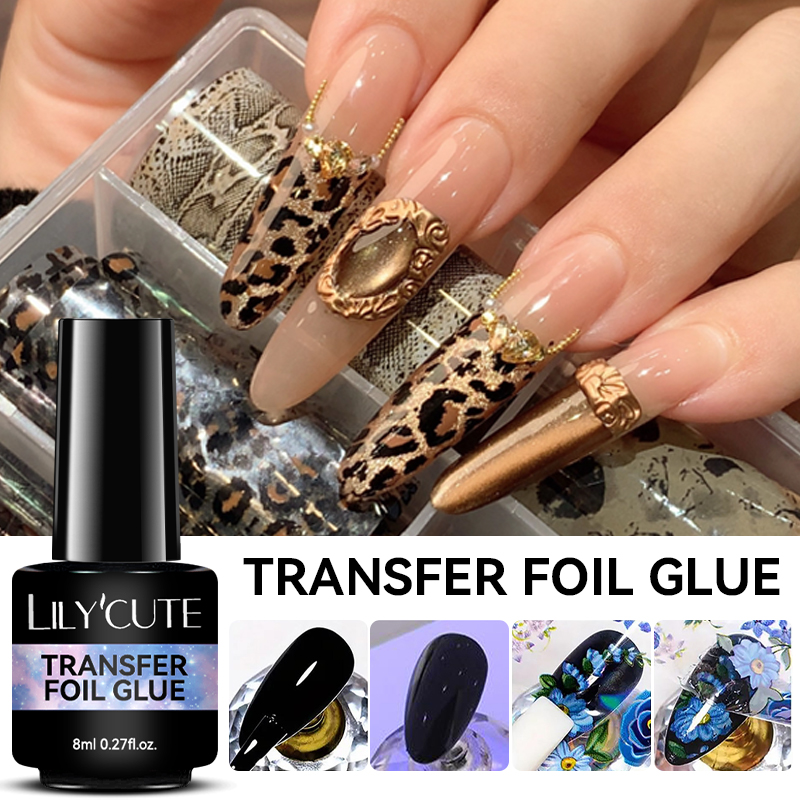 LILYCUTE-pegamento de lámina d - Nail Foil Transfer reseña y precio