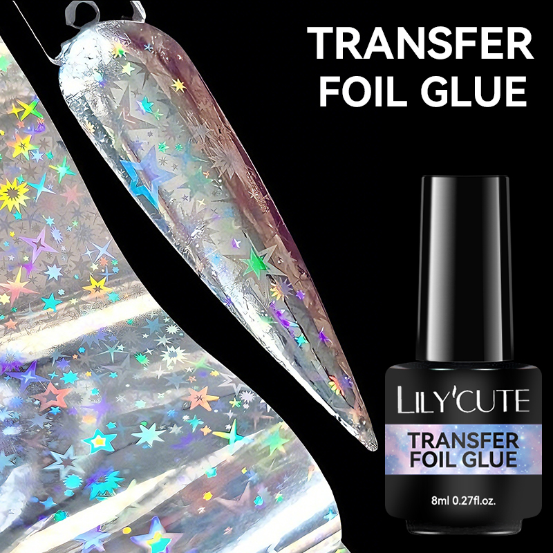 LILYCUTE-pegamento de lámina d - Nail Foil Transfer reseña y precio