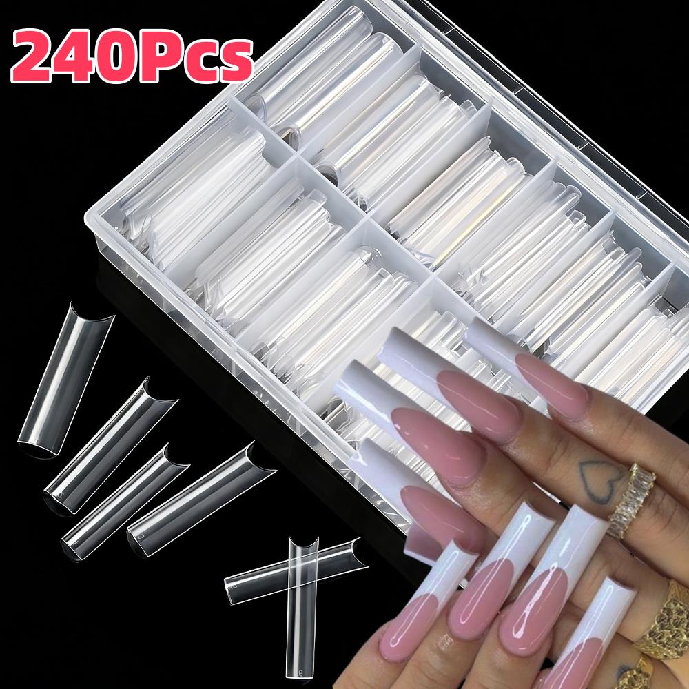 240 Uñas Postizas Cuadradas La - Nail Art Xxl reseña y precio