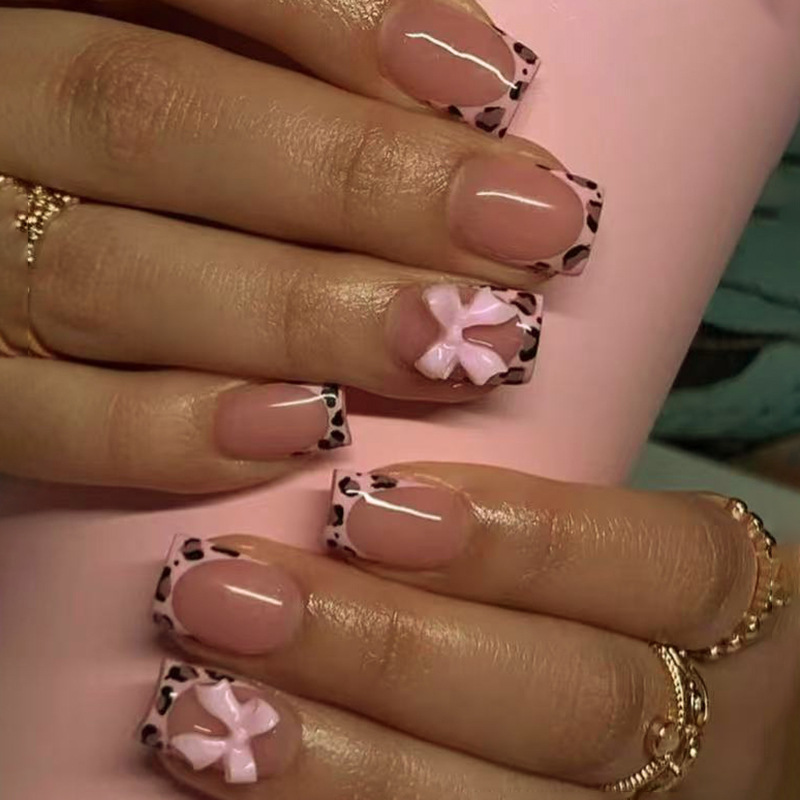 Uñas postizas cuadradas con es - Nail Art Y2K reseña y precio