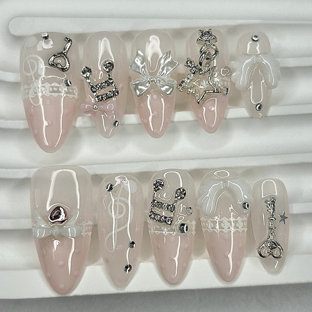10 piezas Retro lindo 3D alas  - Nail Art Y2K reseña y precio