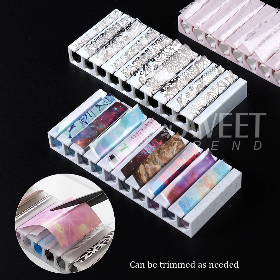 Caja de Almacenamiento para Lá - Nail Foil Transfer reseña y precio
